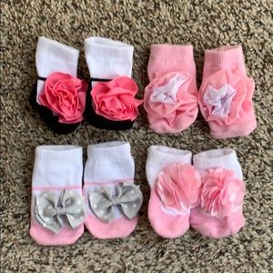 Baby flower socks